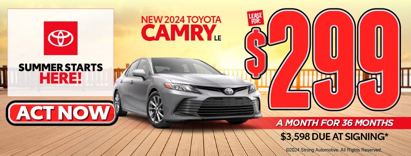New 2024 Toyota Camry LE | $299 Per month for 36 months*